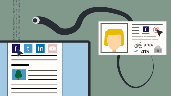Social sharing illustration