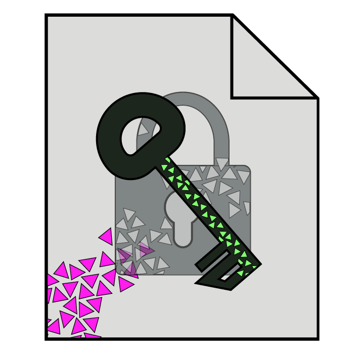 Ransomware decrypter illustration