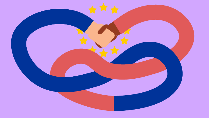 European handshake