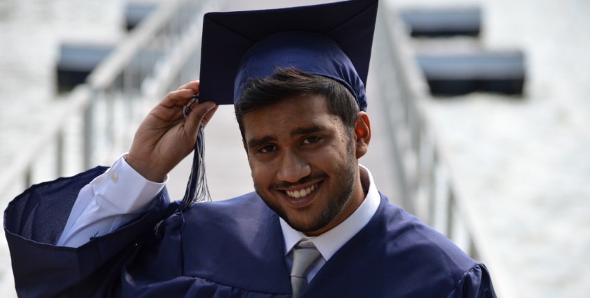 Success tip 1: if you dress for graduation, people will think you have a diploma